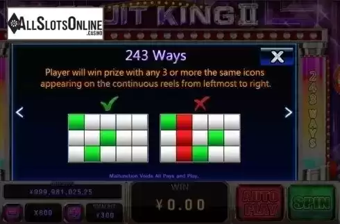 Lines. Fruit King Deluxe from CQ9Gaming