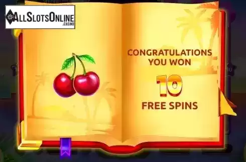 Free Spins Win with Cherry Screen