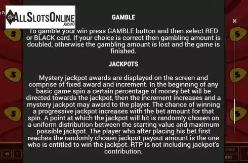 Gamble screen