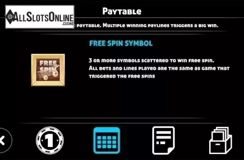 Paytable 2. Fruity Fruit Farm from Triple Profits Games