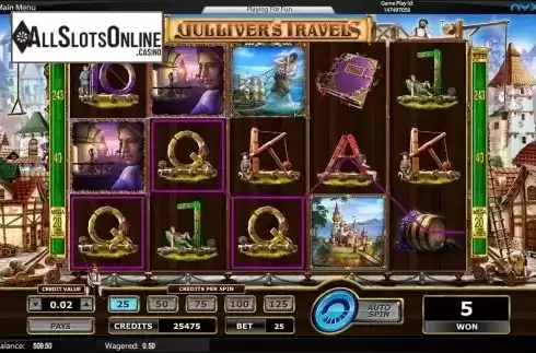 Screen 2. Gulliver's Travels from NYX Gaming Group
