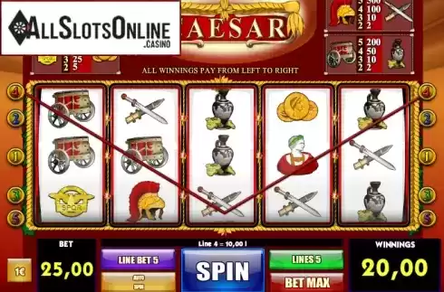 Win Screen2. Gifts From Caesar from iSoftBet