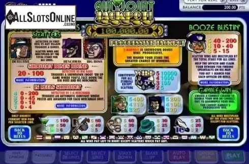Screen2. Gin Joint Jackpot from Ash Gaming