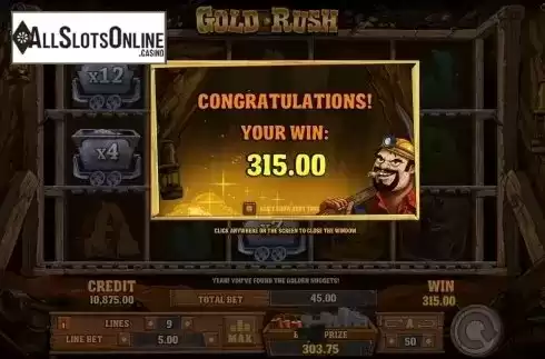 Screen 7. Gold Rush (Playson) from Playson