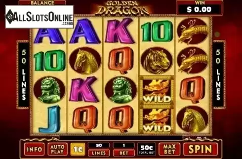 Game Screen. Golden Dragon (GMW) from GMW