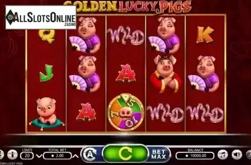 Reel Screen. Golden Lucky Pigs from Booming Games