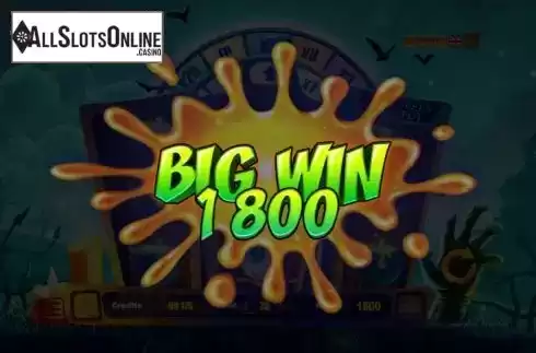 Big win screen. Halloween Jackpot from Belatra Games