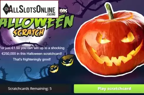 Game screen. Halloween Scratch from Gluck Games