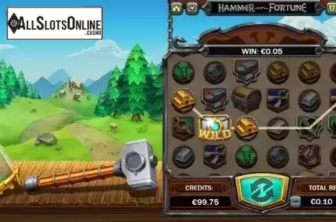 Win Screen 1. Hammer of Fortune from Green Jade Games