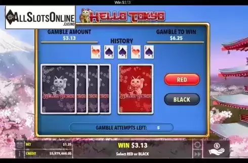 Gamble / Risk Game screen