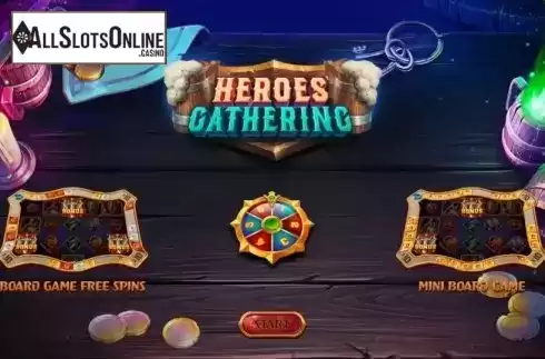 Start Screen. Heroes Gathering from Relax Gaming