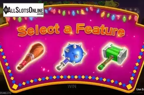 Select bonus screen