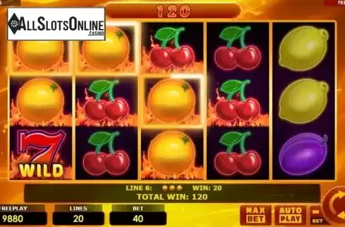 Win Screen 1. Hottest Fruits 20 from Amatic Industries