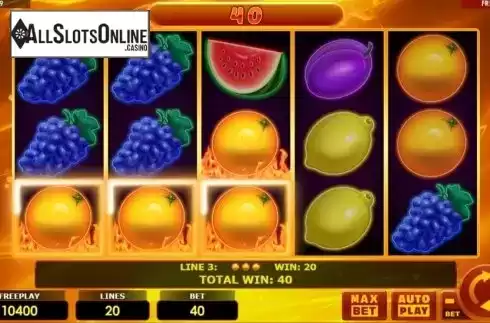 Win Screen 3. Hottest Fruits 20 from Amatic Industries