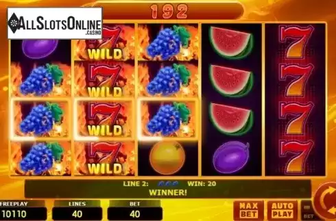 Win screen 2. Hottest Fruits 40 from Amatic Industries
