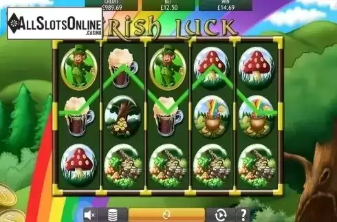 Scatter win screen. Irish Luck (Eyecon) from Eyecon