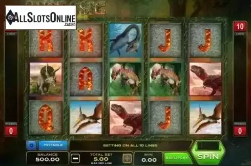 Reel Screen. Jurassic Treasure from Xplosive Slots Group
