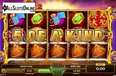 5 of a kind win screen. King Of Monkeys 2 from GameArt