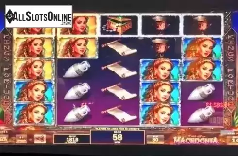 Win Screen . King of Macedonia from IGT