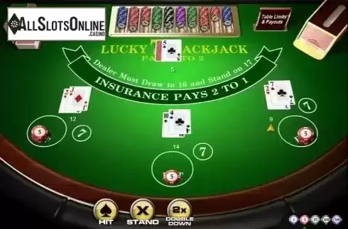 Game Screen 2. Lucky 7 Blackjack from Amaya