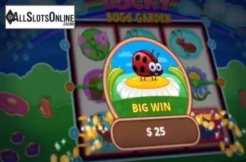 Big Win Screen. Lucky Bugs Garden from NetoPlay