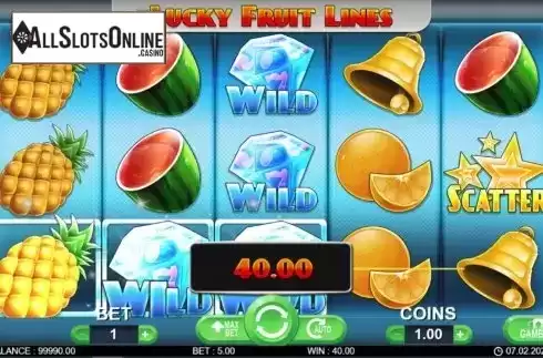 Win screen 1. Lucky Fruit Lines from 7mojos