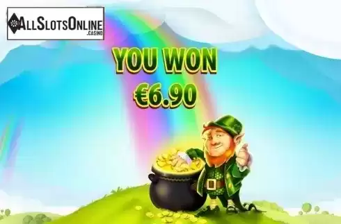 Free Spin out screen. Leprechaun Hills from Quickspin