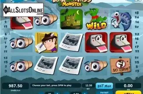 Reel screen. Loch Ness Monster from Tom Horn Gaming