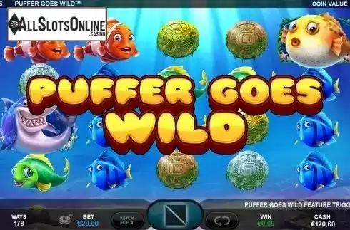 Respin screen 1. Puffer Goes WIld from Plank Gaming