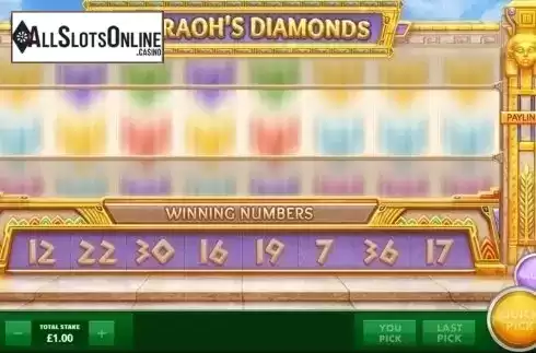 Screen4. Pharaoh's Diamonds from Cayetano Gaming
