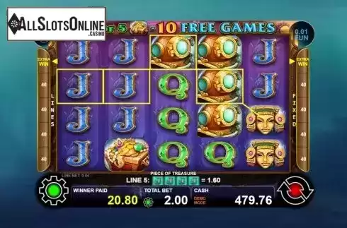 Win screen 3. Piece of Treasure from Casino Technology