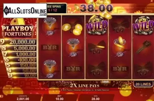 Free Spins 3. Playboy Fortunes from Gameburger Studios