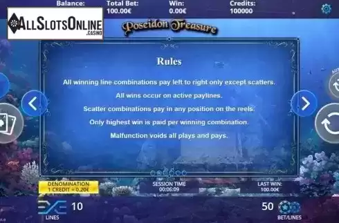 Game Rules. Poseidon Treasure from DLV