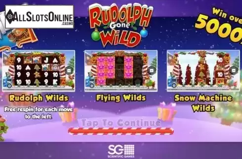 Start Screen. Rudolph Gone Wild from NextGen