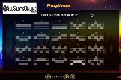 Paylines. Reel Million Slot from GAMING1