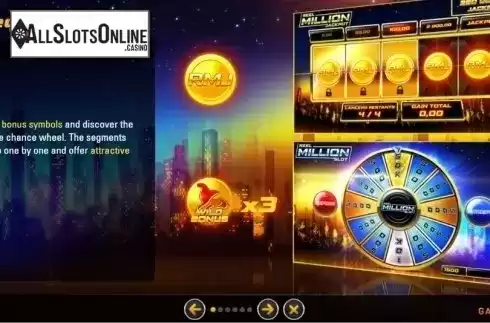 Features. Reel Million Slot from GAMING1