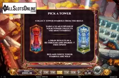 Pick a Tower. Rabbit Hole Riches from Play'n Go