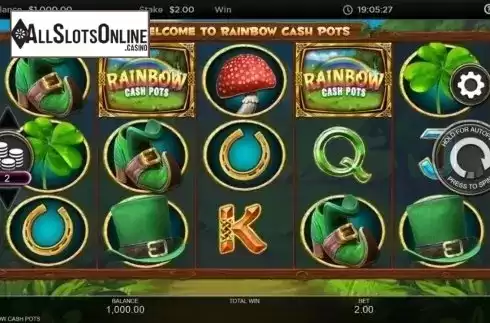 Reel Screen. Rainbow Cash Pots from Inspired Gaming