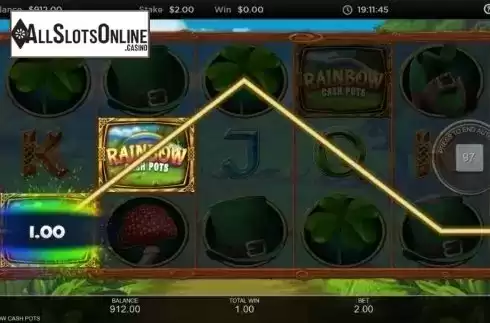 Win Screen 1. Rainbow Cash Pots from Inspired Gaming