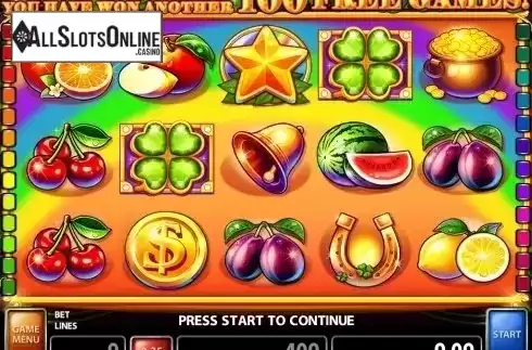 Win Screen 2. Rainbow Treasures (Casino Technology) from Casino Technology