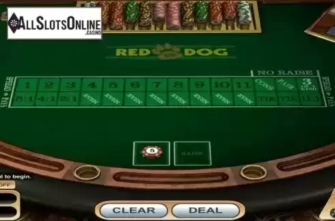 Game Screen. Red Dog (Novomatic) from Novomatic