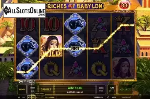 Win Screen 2. Riches of Babylon from Greentube