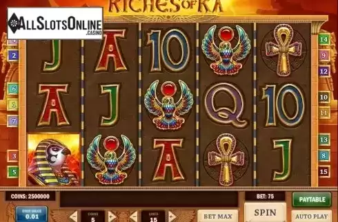 Reels. Riches of Ra Slot from Play'n Go
