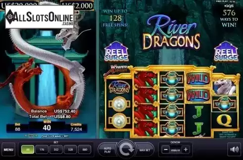 Win Screen. River Dragons (AGS) from AGS