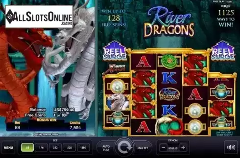 Free Spins 2. River Dragons (AGS) from AGS