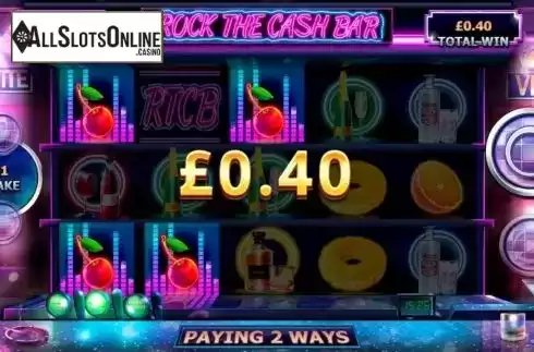 Win Screen 1. Rock the Cash Bar from Northern Lights Gaming