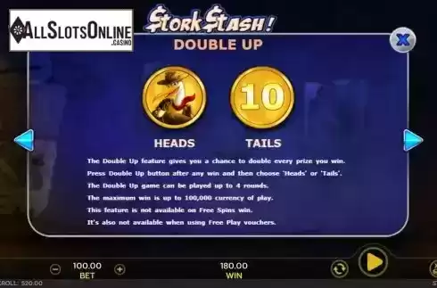 Double up feature screen