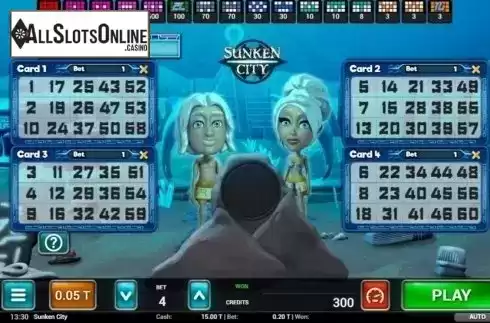 Game Screen 1. Sunken City Bingo from MGA