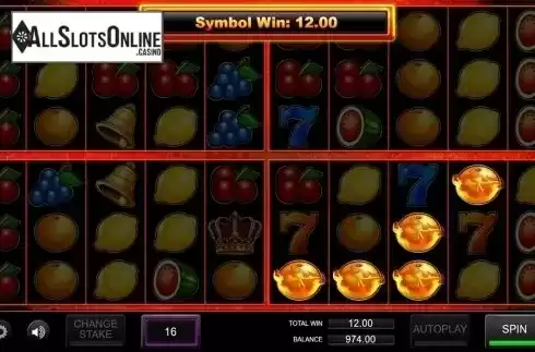 Win screen. Super Fruits Wild from Inspired Gaming