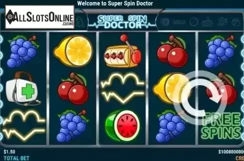 Reel Screen. Super Spin Doctor from Slot Factory